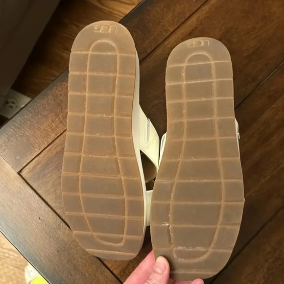 Ugg white platform sandals size 9 - Picture 3 of 6